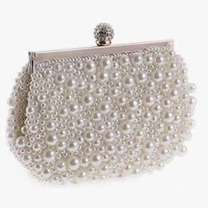 Pearl-Studded Evening Clutch